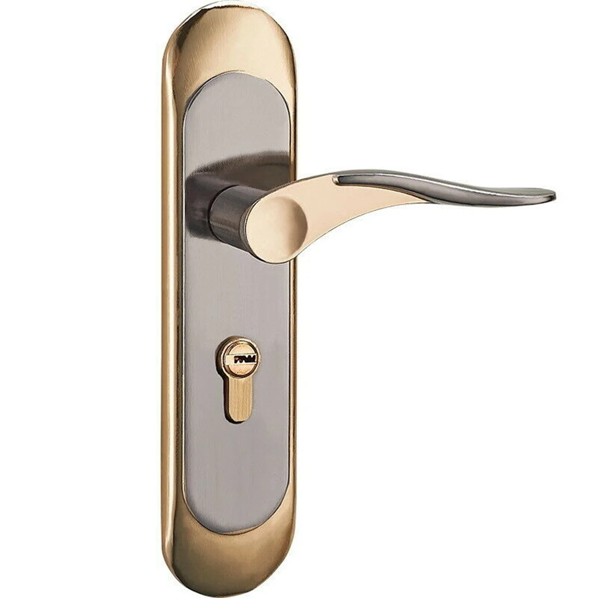 

Indoor Household Door Handle for Home with Security Lock Key Set Aluminum