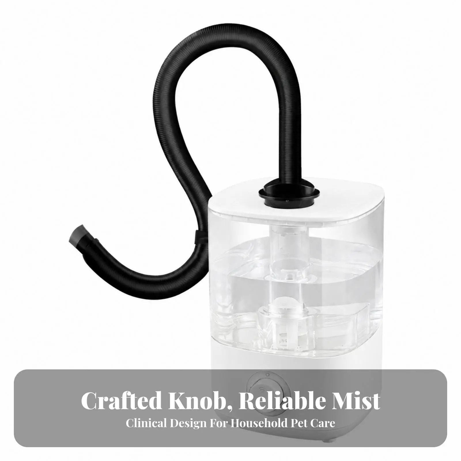 Reptile Tank Humidifier Fogging Unit with Mist Tube for Plant Display Vivarium Enclosure Use