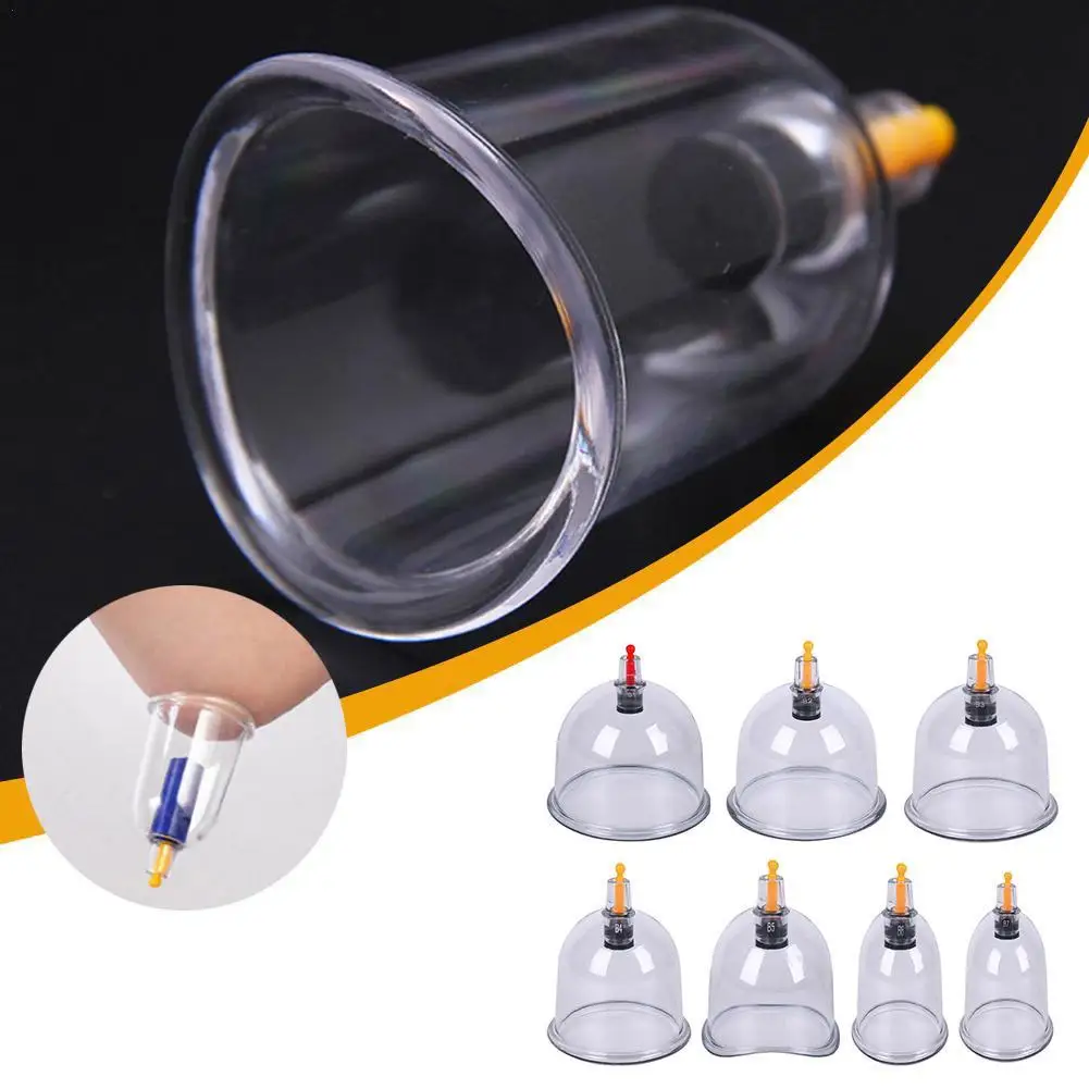 

1PCS Vacuum Cupping Massage Jar Cans Chinese Medicine Physiotherapy Anti-Cellulite Suction Cups Body Massager Healthy Care