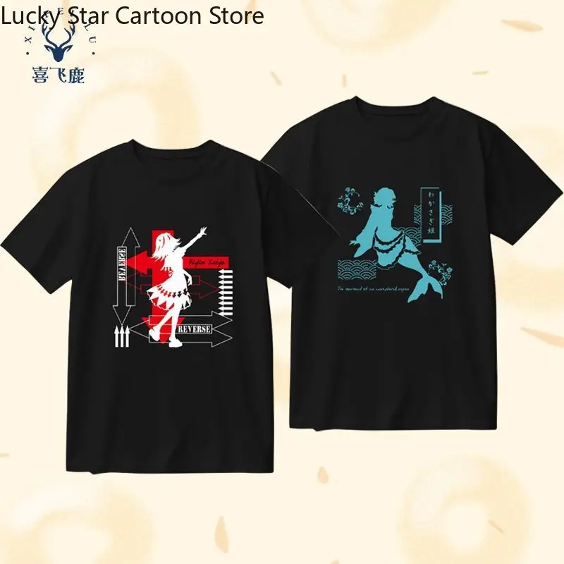 ゲームアニメ東方ProjectサマーアニメTシャツサマーメンズTシャツカジュアルレディースクルーネック半袖Tシャツコスプレ誕生日プレゼント