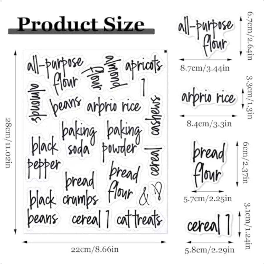 168 قطعة من ملصقات مخزن لحاويات تخزين المواد الغذائية، ملصقات مقاومة لزيت الماء مطبوعة مسبقًا لمرطبانات تنظيم المطبخ B