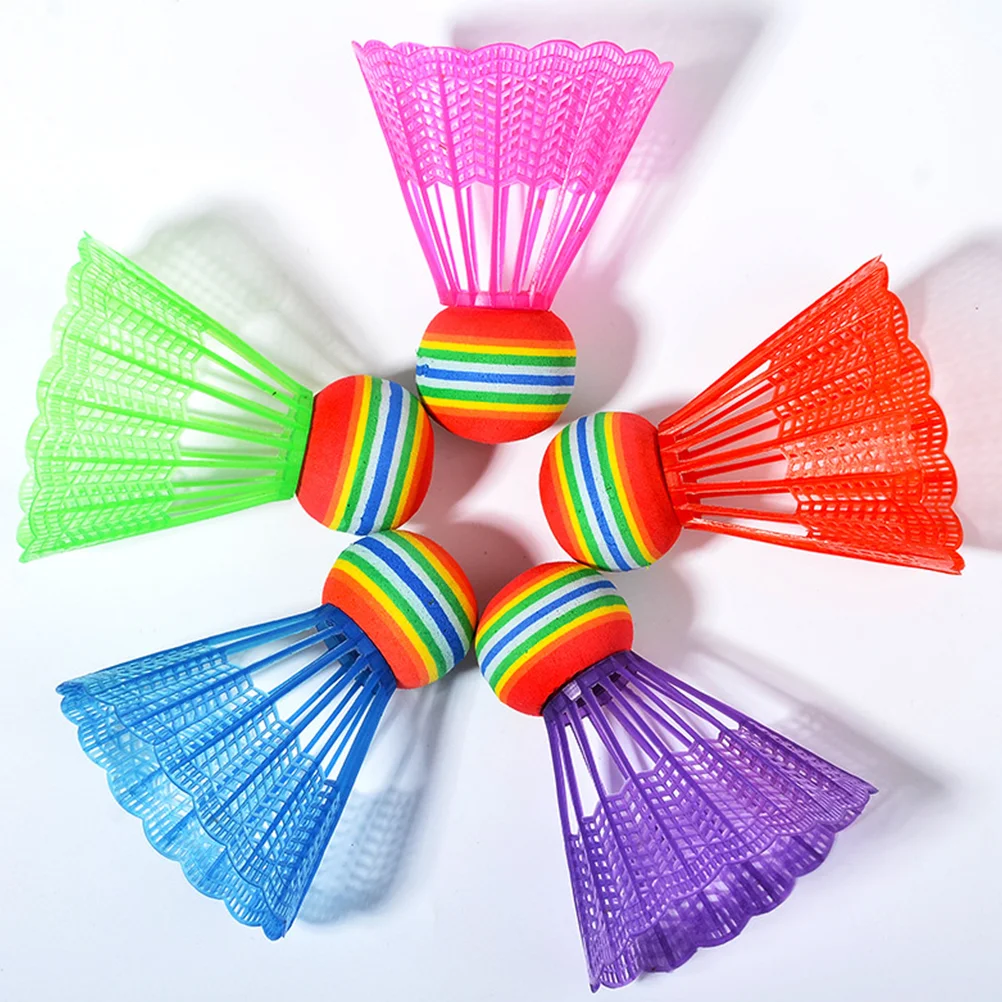 

20pcs Advanced Plastic Badminton Colored Shuttlecocks Rainbow Ball Sports Gadget Sports Accessories for Sports Outdoor (Mixed