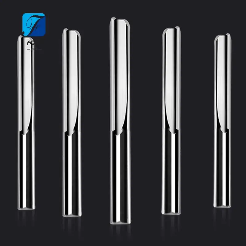 

A55F-5 шт./лот 6X32 мм две канавки прямые фрезы для дерева с ЧПУ прямые гравировальные фрезы твердосплавные концевые фрезы для резки Mil