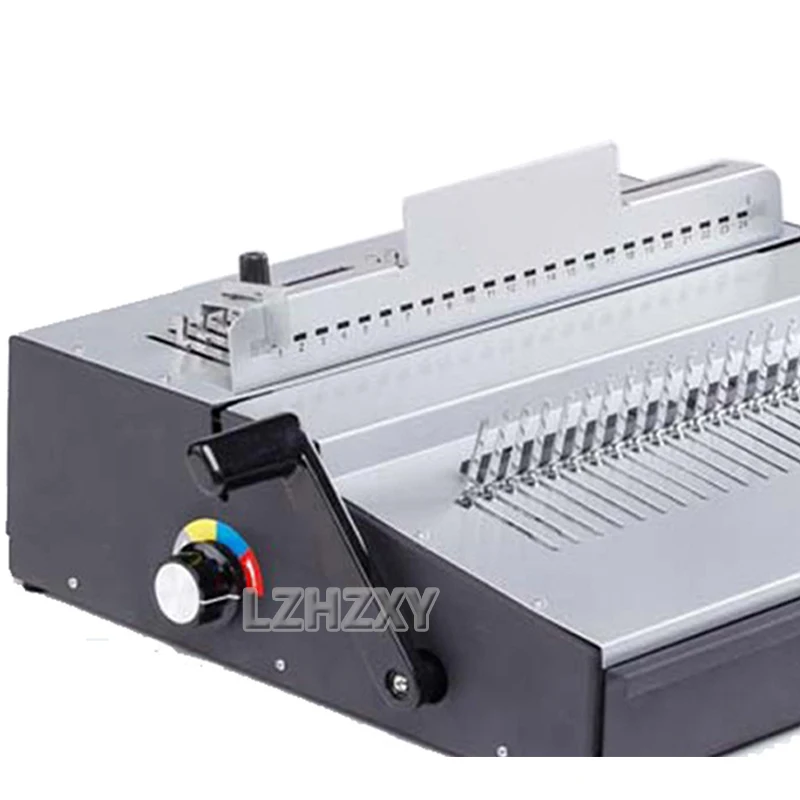 Comb Binding Machine Manual Rubber Ring Clip 24 Hole Binding Machine A4 Paper Document Punching Machine Voucher Binding Machine