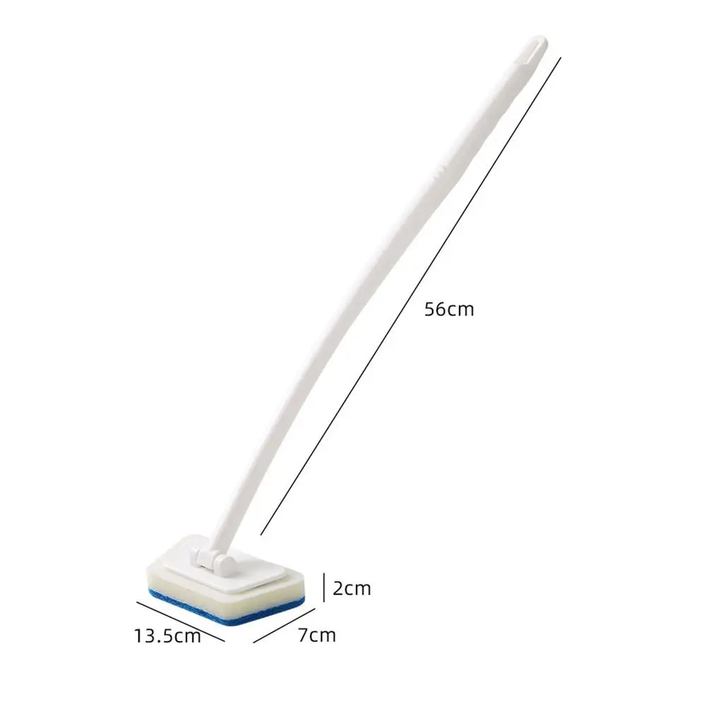 Multi-Functional Bathroom Wall Brush Long Handle Household Floor Bathtub Brushes Ceramic Tile Sponge Cleaning Brush Removable