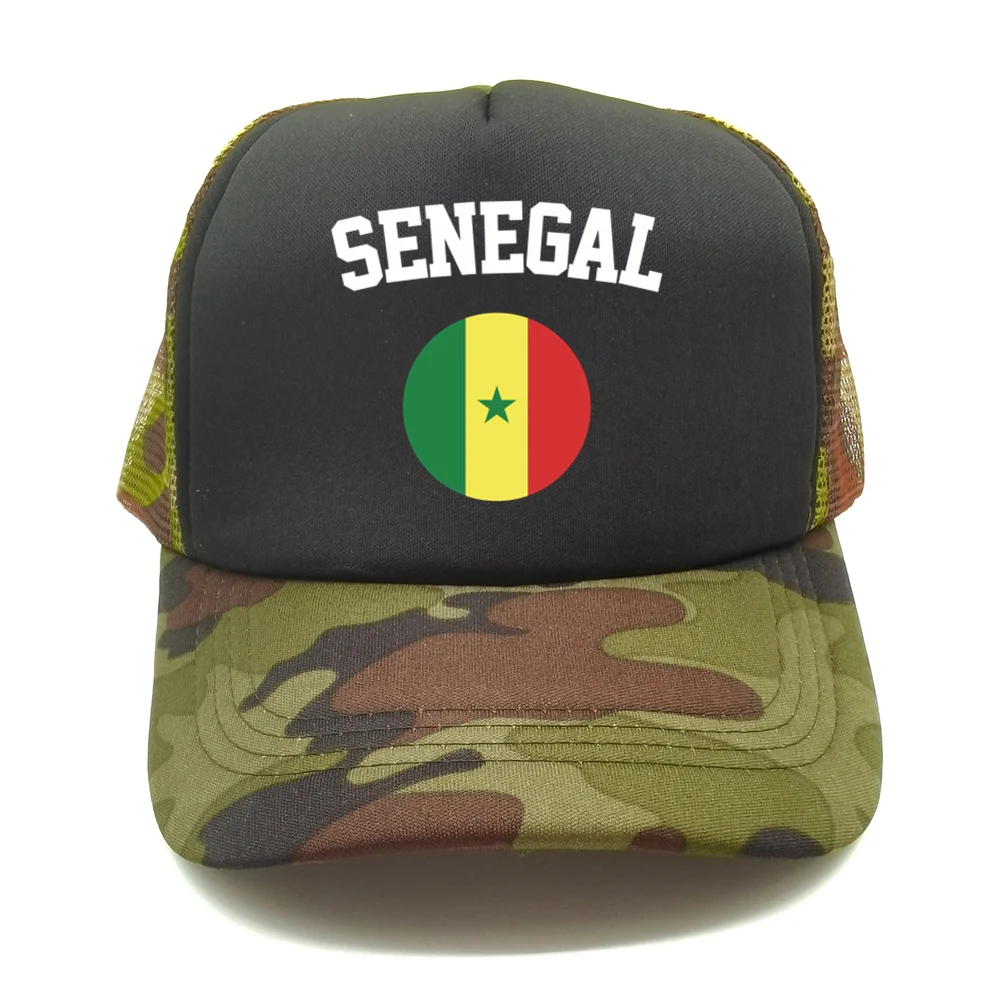 Senegal Flag Baseball Cap Summer Men Outdoor Adjustable Snapback Dad Hats Unisex Mesh Net Trucker Caps