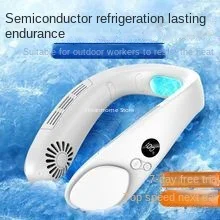 Halter Little Fan Portable USB Charging Lazy Leafless Turbine Wear Cooling Air Conditioning Refrigeration Camping Outdoor