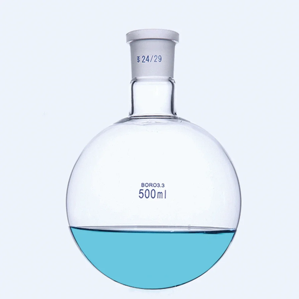 5 10 25 50 100 150 250 500 1000ml 14/23 19/26 29/32 Single Neck round-bottom Flask Boiling Flask For Laboratory