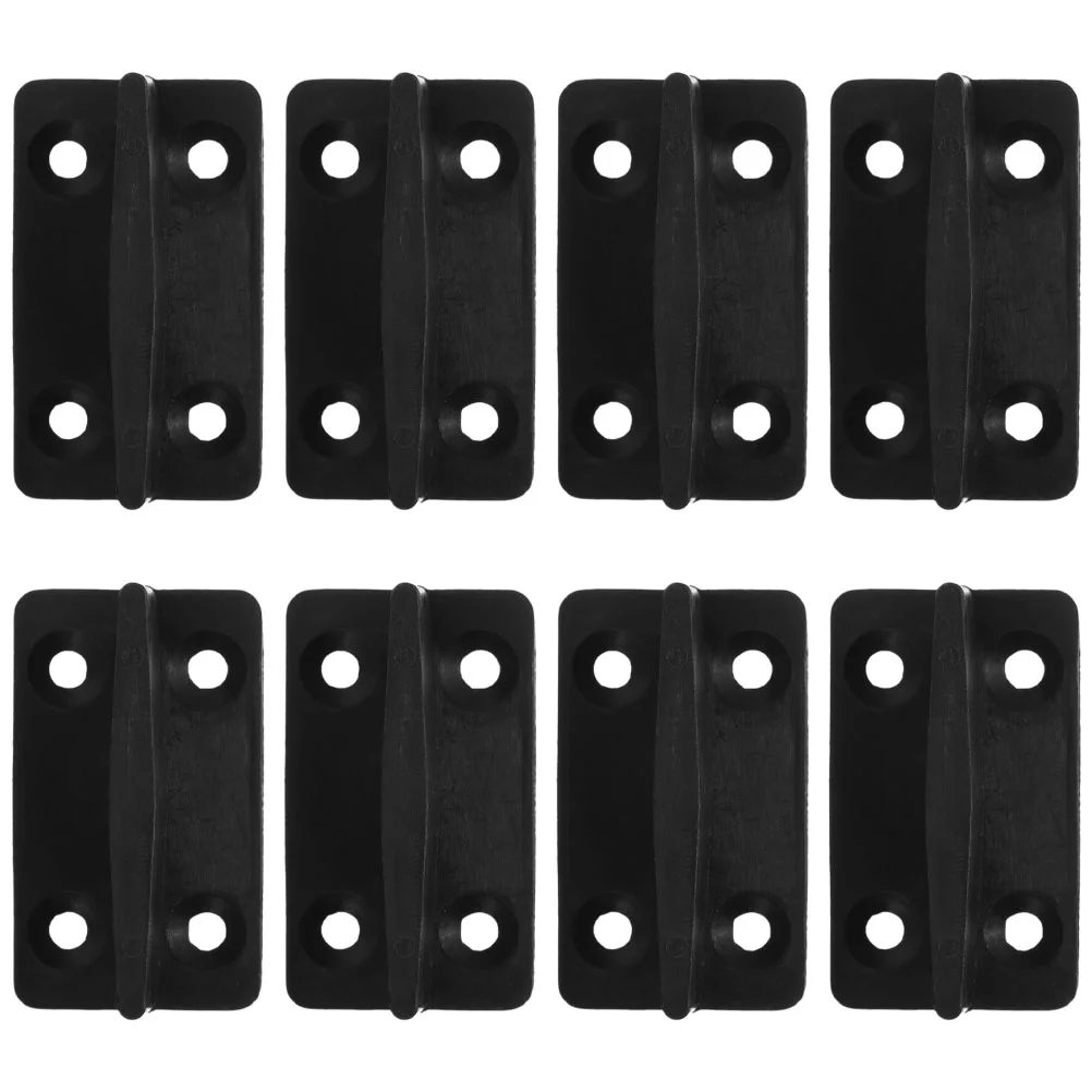 8 pçs de aço inoxidável porta do celeiro guia inferior piso rolamento retentor armário porta deslizante trilho guias rolo antisway