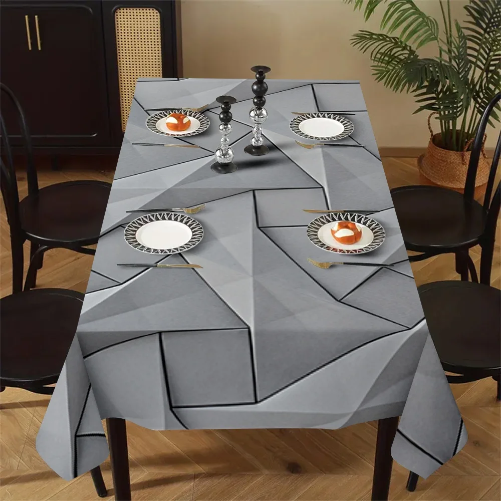 Exquisite geometric pattern tablecloth - suitable for picnics, camping, weddings, parties