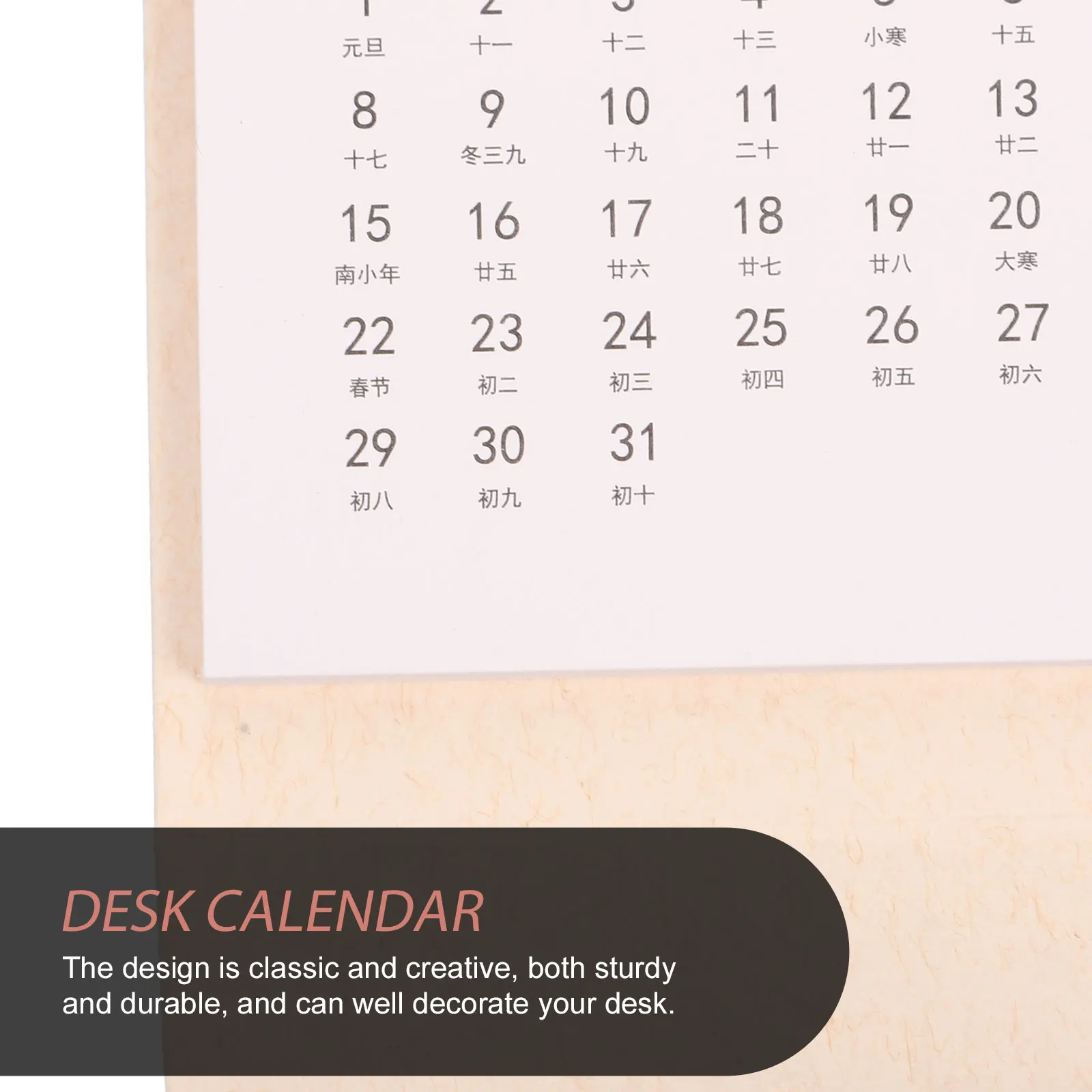 

5 Pcs Calendar Mini Desk Monthly Calendars Ministanding Flip Simple Small Desktop Office