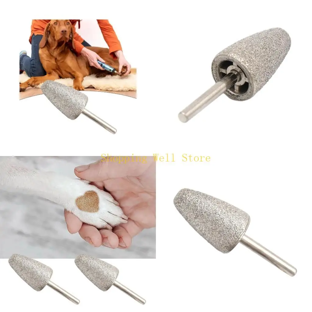 1個/5個入り 電動ペット用ネイルグラインダー交換ヘッド 犬用爪切り グルーミング 中型・小型子犬用トリマー用品