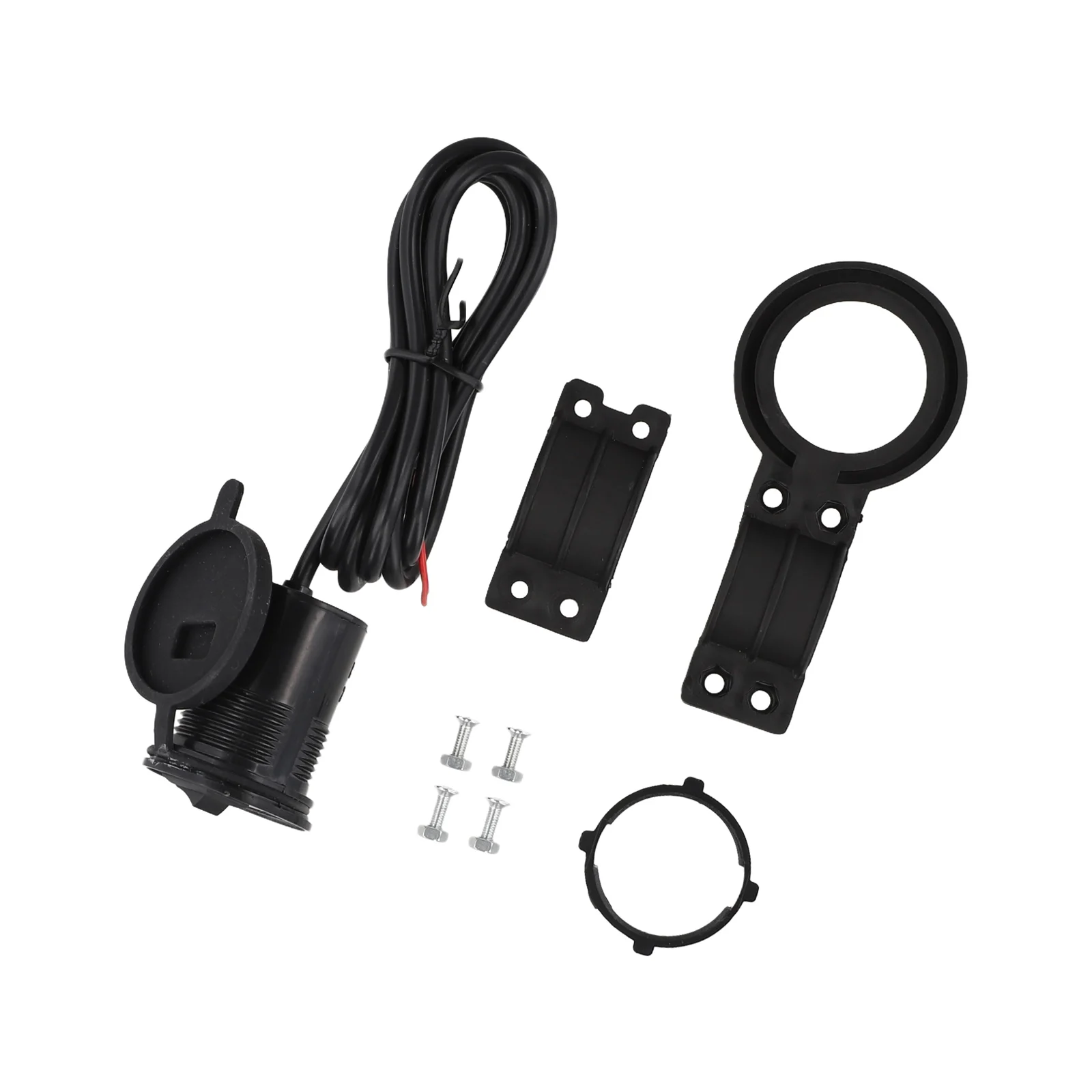 USB Motorcycle Charger With Switch 1.2 Meters 12V ABS Electric Car Mobile Phone Power Adapter Socket Practical