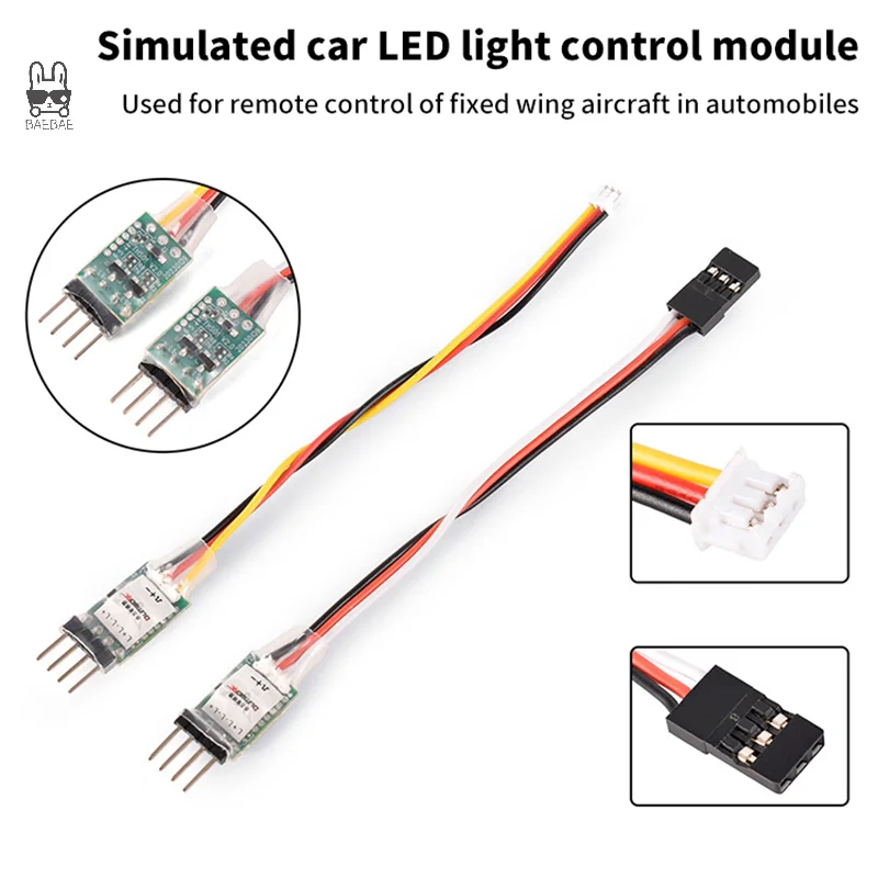 1PC RC Light Controller System 3CH For RC Car Vehicle RC Mini Car Fixed Wing Aircraft Parts