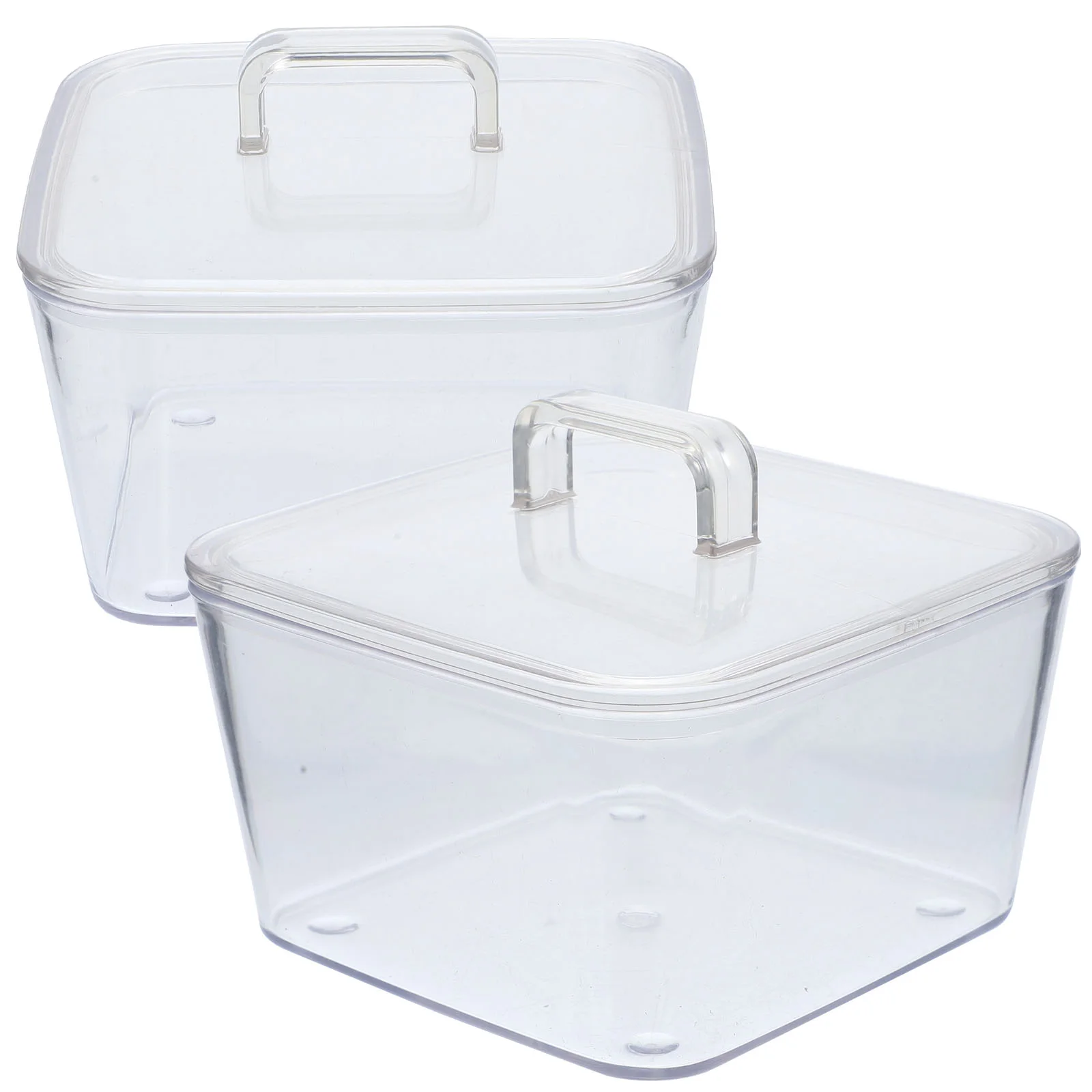 Charcuterie Transparent Square Bowl with Lid Decorate Fruit Bowls Trays Food Containers