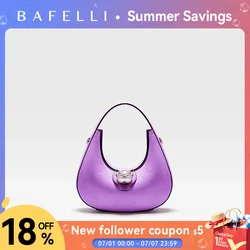 BAFELLI-Bolso de hombro de piel auténtica para mujer, cartera femenina de marca de lujo con diseño de gato, tendencia ORIGINAL, 2024