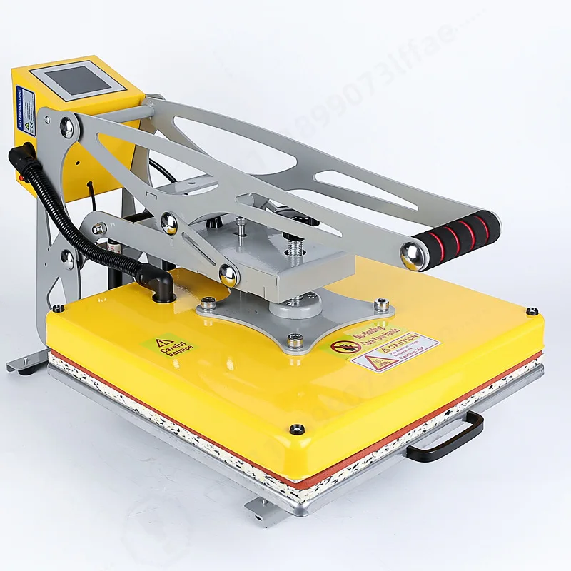 Semi-Automatic Flat Heat Press Machine Transfer Sublimation Equipment for T-shirt Rhinestone Banner Garment Printing DIY Craft