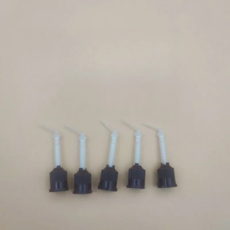 50Pcs Double Curing Special Mixing Head, Resin Conveying Head Mixing Head Brown Pile Core Mixing Tool S
