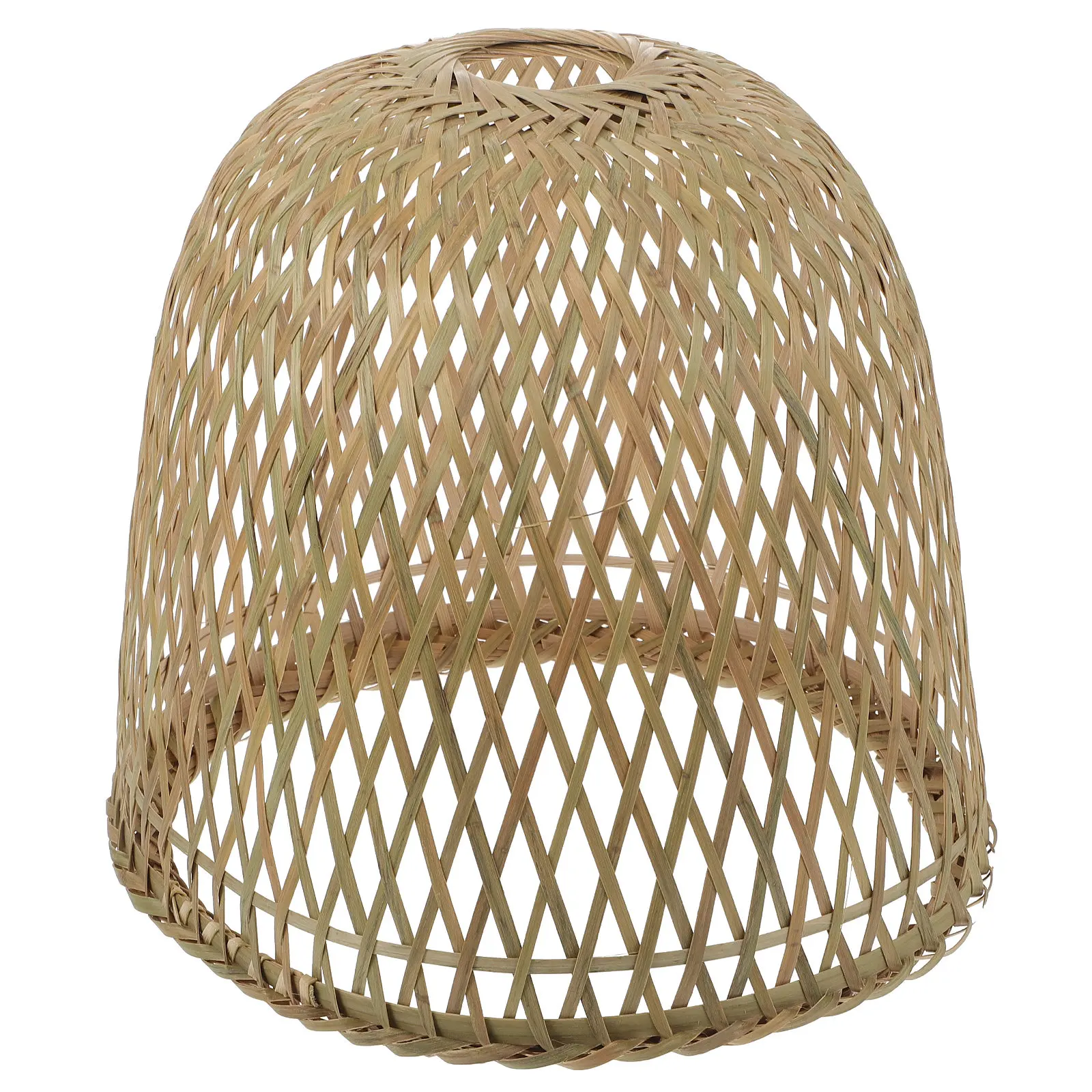 1Pcs Bamboo Weaving Lampshade Material Simple Ceiling Lamp Cover Home Decor Hanging Lamp Decoration for Cafe Restaurant