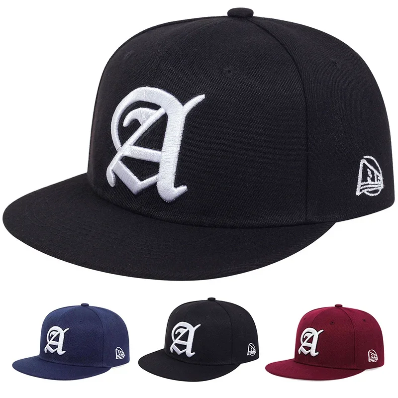 Unisex Personality A Letter Embroidery Hip-hop Hats Outdoor 