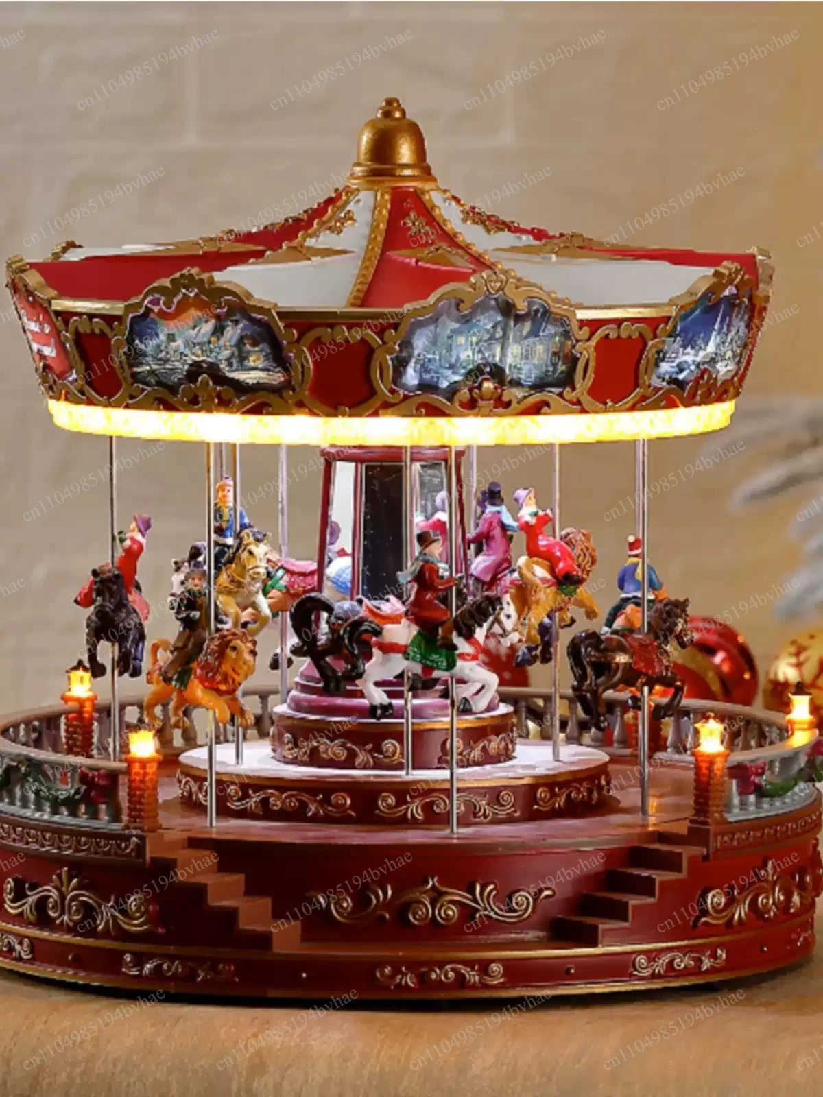 Carousel amusement park music box accessories