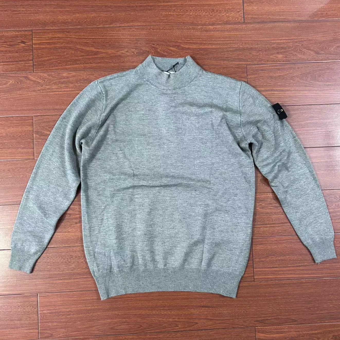 Top Compass Button Patch 3 Labels Italian Brand Style Men Knitted Sweater Warm Pullovers Slim Jumper Male Knitwear Sweatshirts