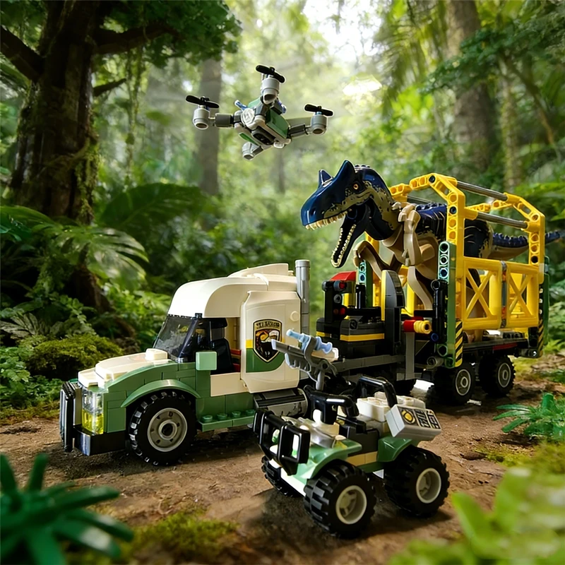 

Наборы конструкторов серии «Динозавры»: Миссии динозавров, Алозавр, Транспортный грузовик, Детский парк динозавров, Игрушки, Рождественский подарок 76966