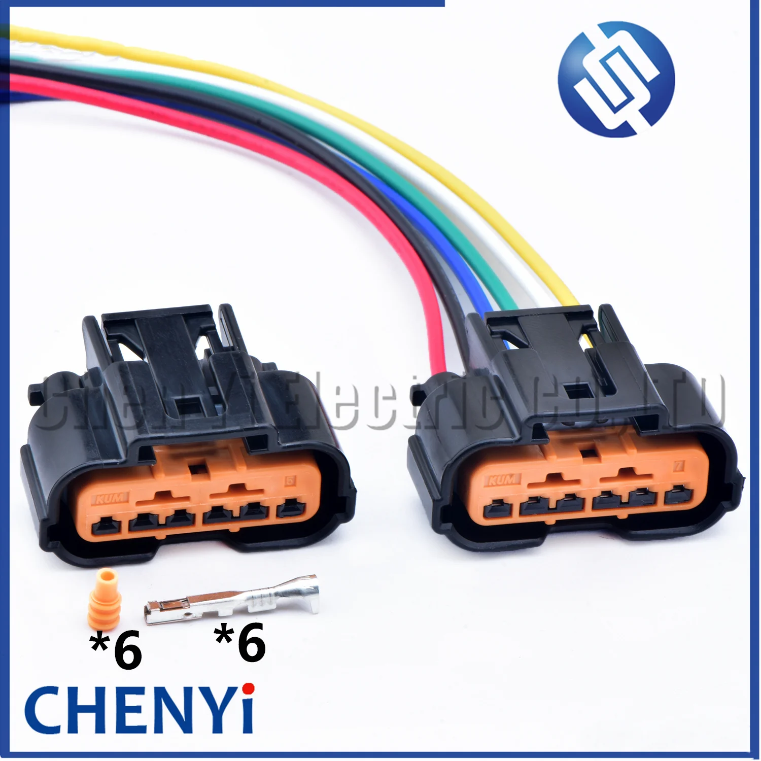 6 Pin Auto waterproof connector Reverse radar Wire harness plug HP086-06021 HP096-06100 For Hyundai Elantra ix35 TUCSON Kia