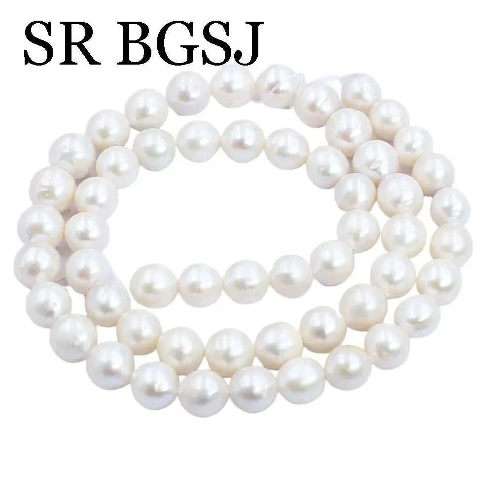 7-8mm High Quality Round AA Reborn Edison Natural Freshwater White Pearl Loose Jewelry Making Beads 14