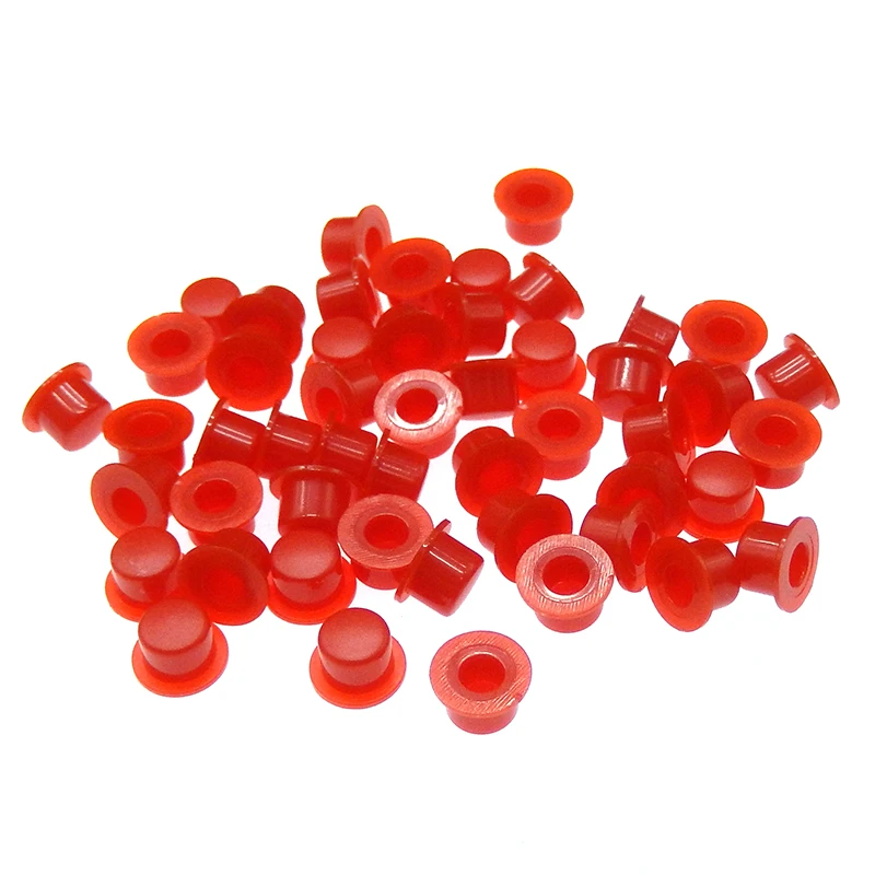 140PCS/Lot Mixed Color A101 Plastic Switch Button Caps Push Key Caps 4.5*7.4mm Hat Shape for 6*6 Tact Switch ID 3.1 / 3.4mm