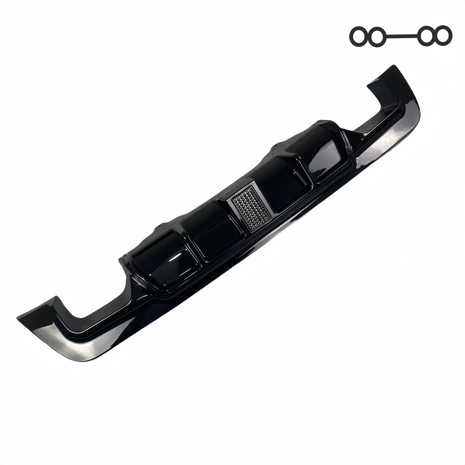 Achterbumper diffuser splitter voor BMW E60 E61 525i 525d 530i M Sport M-tech M-package 2005-2010 Tuning Glans Zwart Bodykits