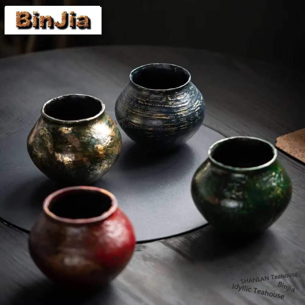 700ml Handmade Lacquer Craft Series Tea Wash Bowl Jianshui Tea Wash Bowl Writing-brush Washer Chaxi Chinese Tea Set Collection