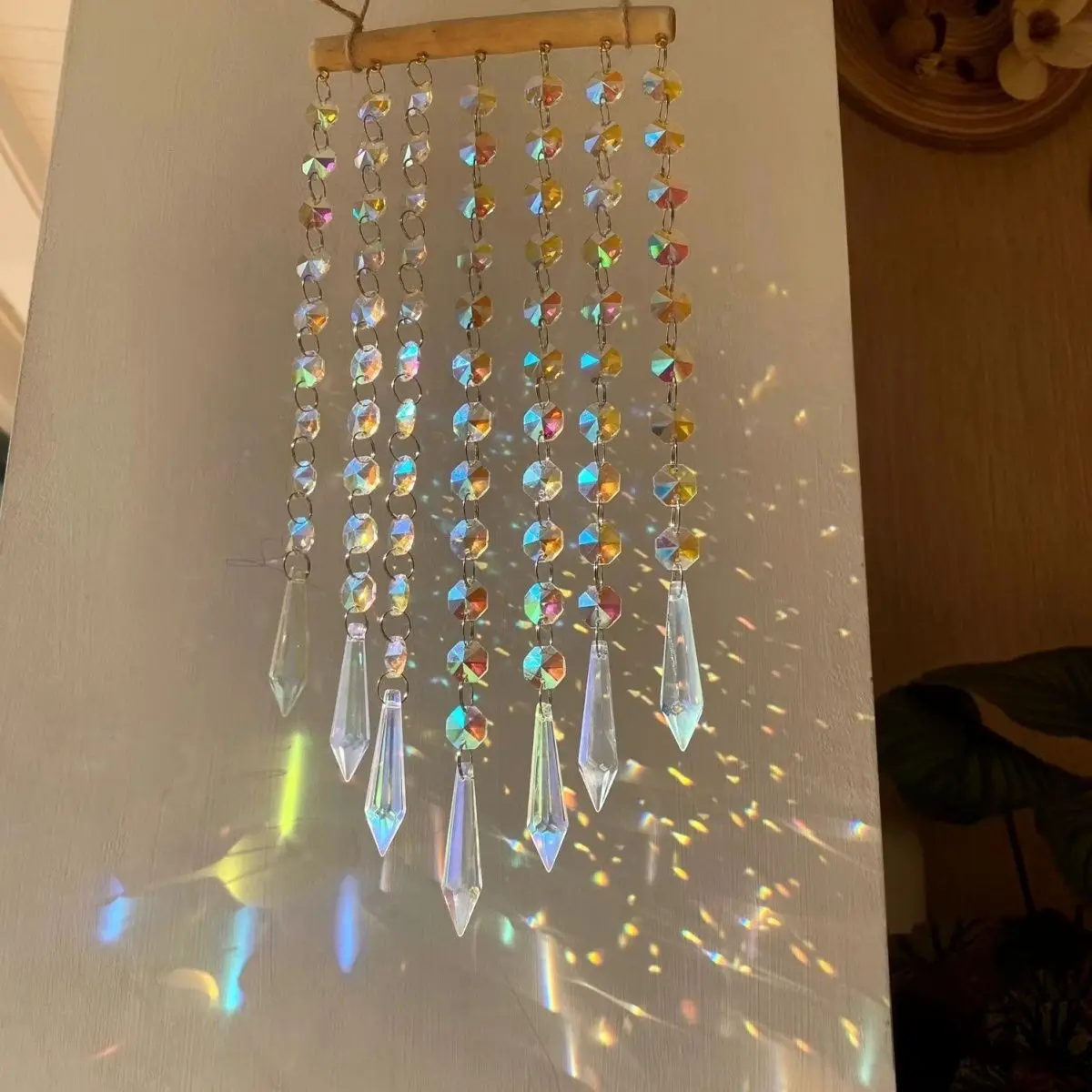 Sunshine Catcher Crystal Original Ornament Forest Fantasy Birthday Gift Girl Room Crystal Wind Chime Ins Style
