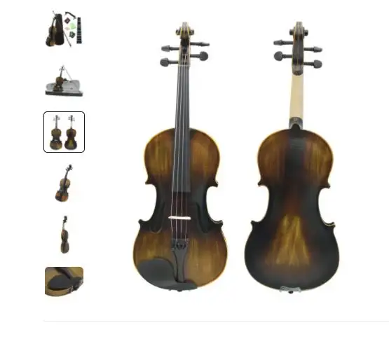 

IRIN Violin 4/4 Professional Matte Acoustic Violin Set with Case Bow Accessories Basswood Violin for Practicing Performance