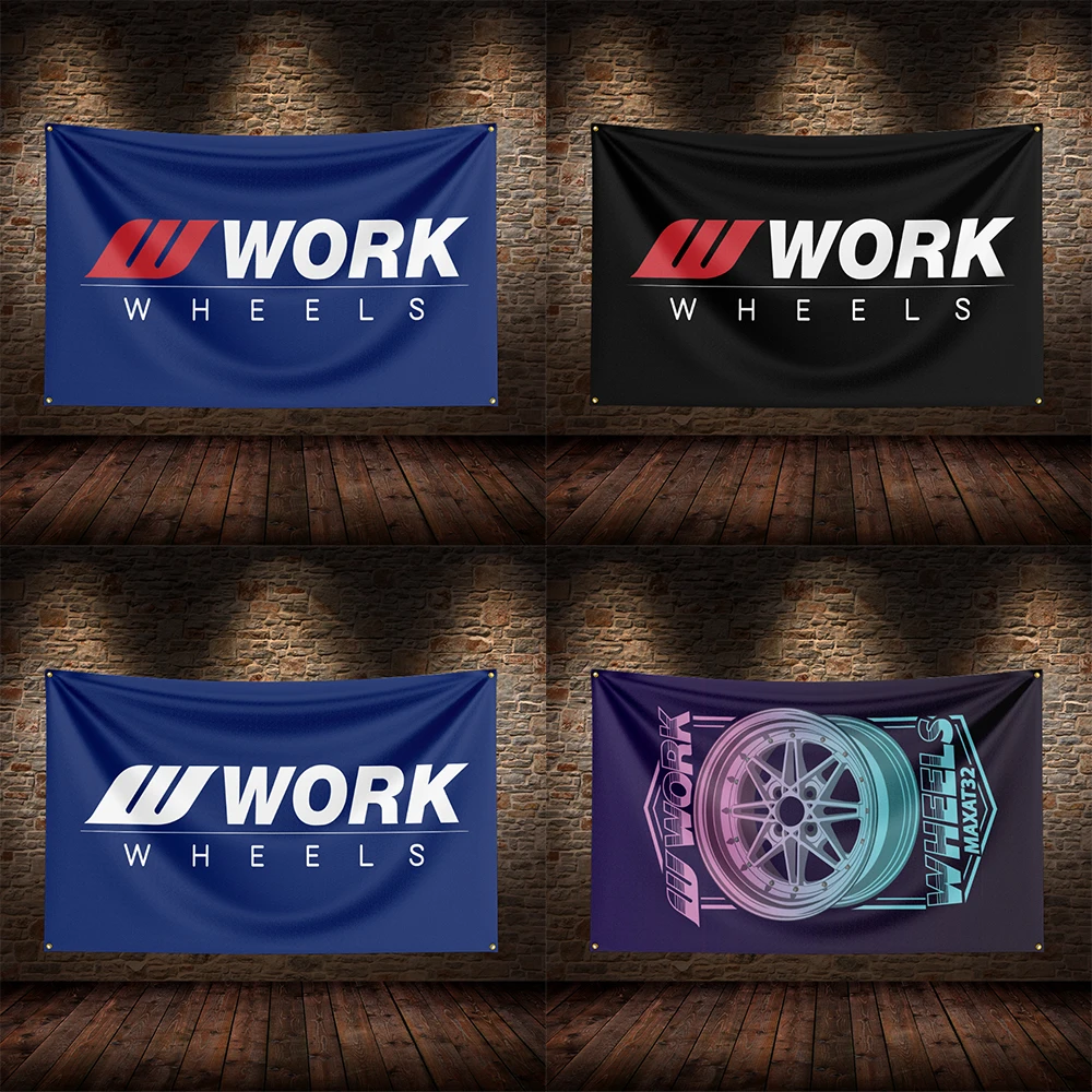 

3x5 Ft W-Works'pexis'pexis Racing Flag Polyester Printed Cars Flags for Room Garage Decor