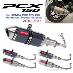 Motorcycle Escape Exhaust For HONDA PCX 125 150 Pcx125 Pcx150 Motorcycle Scooter Exhaust Muffler Full System Middle Pipe