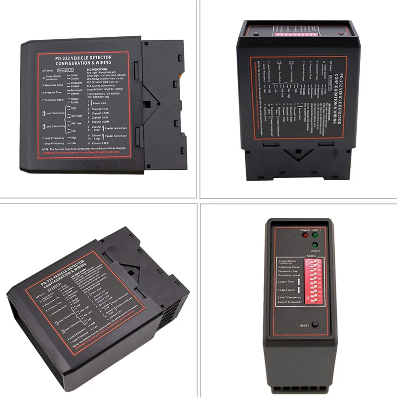 AB53 2X Smart Parking Double Channel Vehicle Exit Loop Detector PD232 Loop Detector For Access Control System Parking System