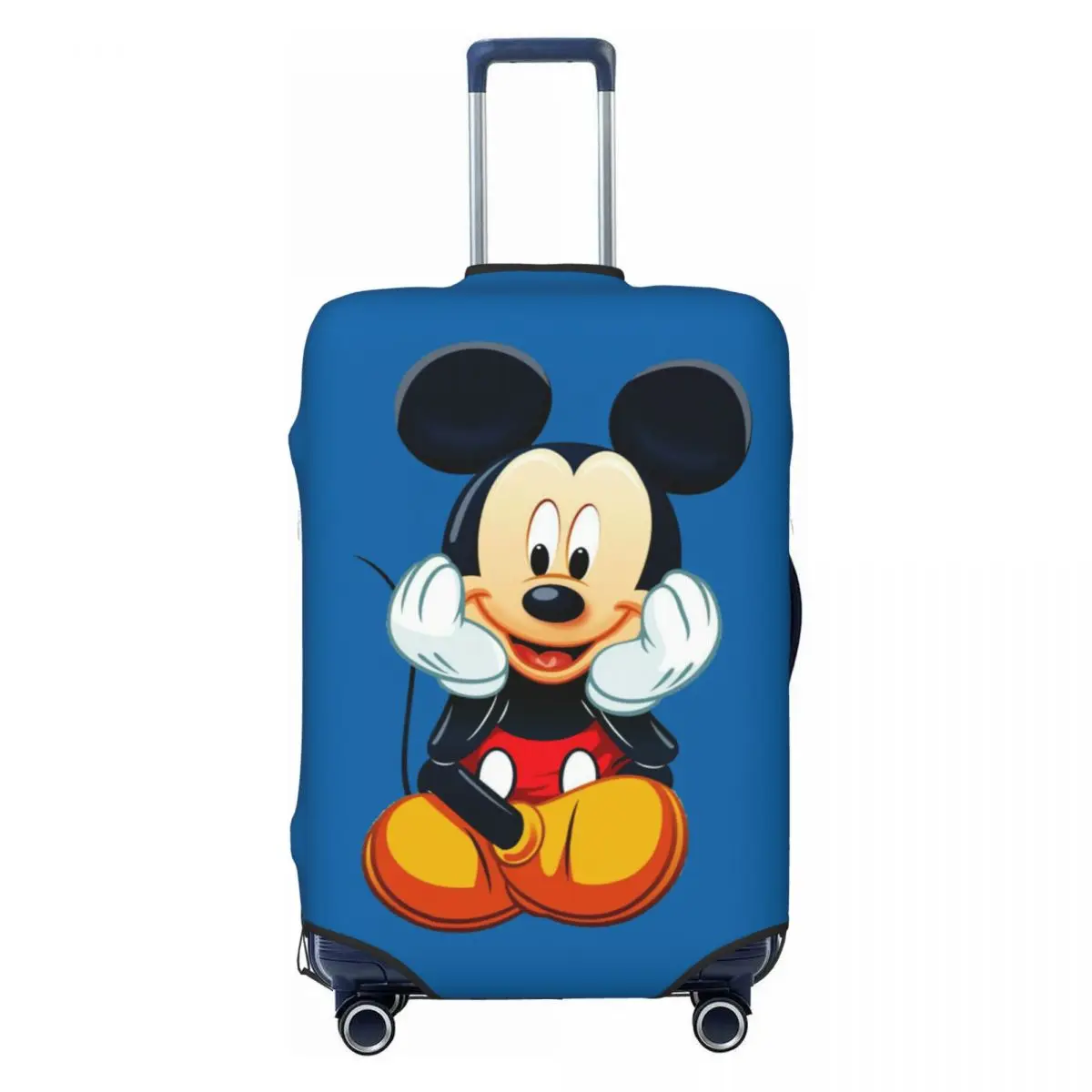 Custom Mickey Mouse Luggage Cover Protector Elastic Travel Suitcase Covers