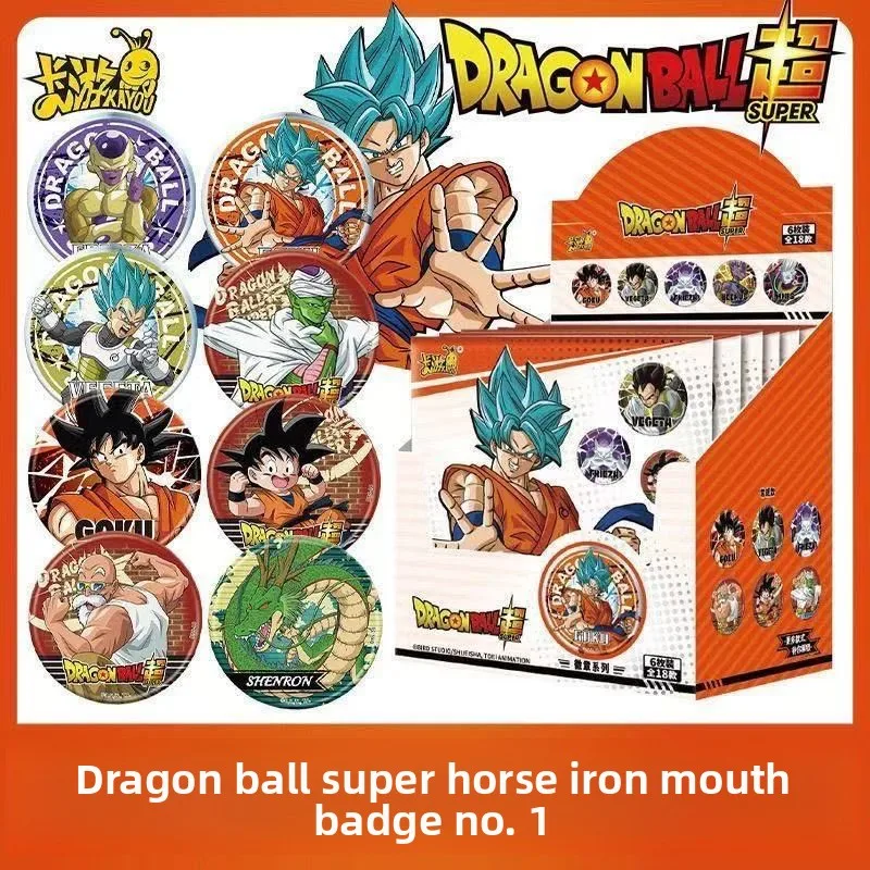 

Dragon Ball Son Goku Cartoon Blind Box Badge Creative Personality 2D Tinplate Baht Badge Pendant Animation Peripheral Wholesale