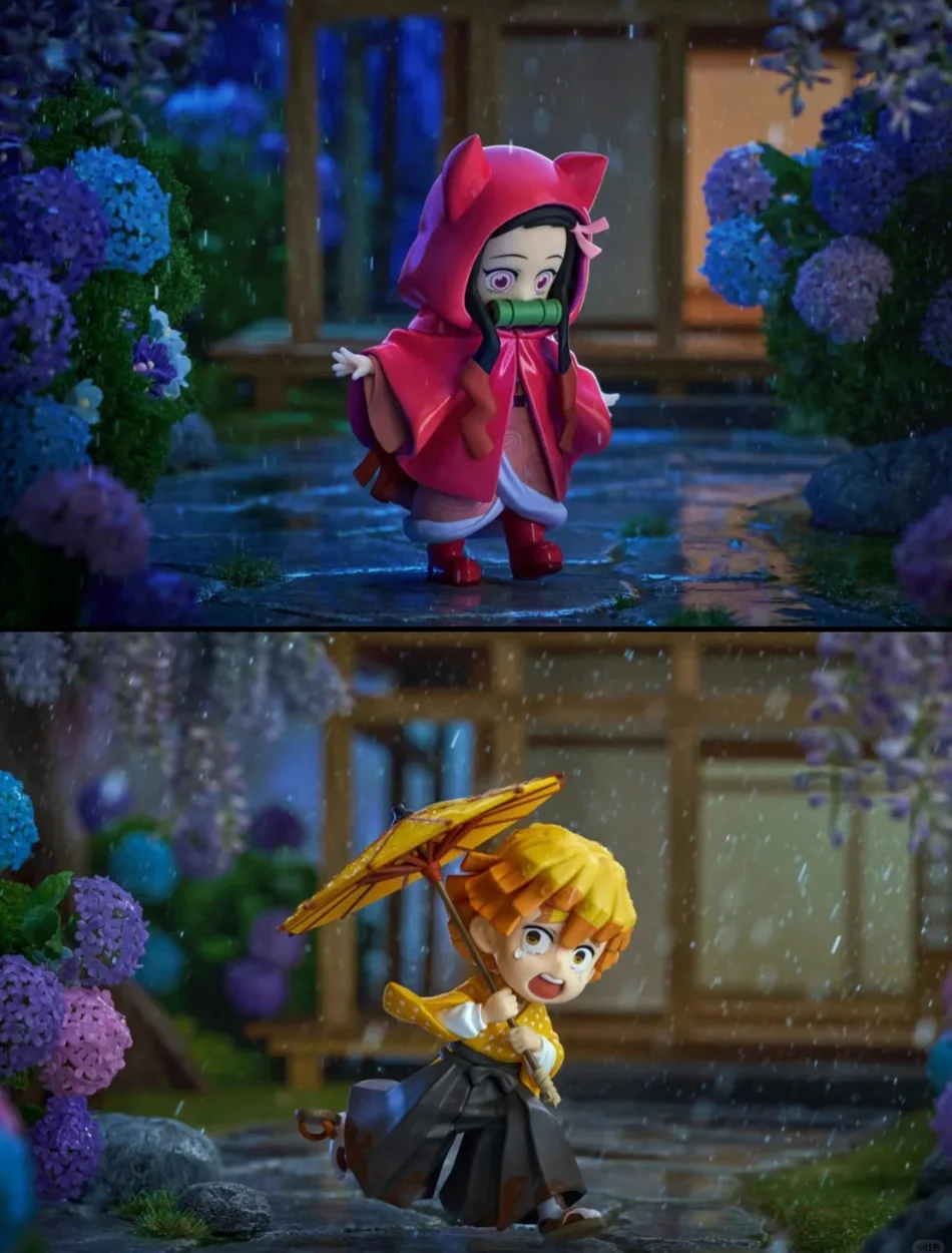 1-12 Stück Demon Slayer Blind Box Figuren Plum Rain Serie Kochou Shinobu Tomioka Giyuu Kanroji Mitsuri Blind Box Figuren Spielzeug Geschenke – Detail 7