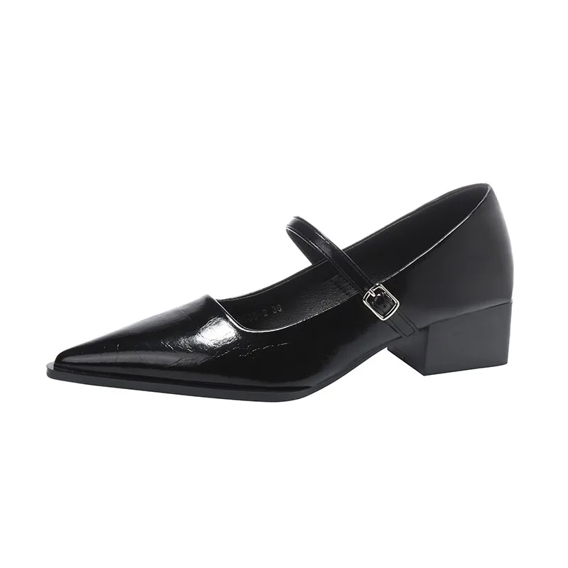 Sandal Hak Tinggi Ujung Lancip Wanita Seksi Sepatu Chunky Elegan Musim Panas 2025 Merek Fashion Baru Sepatu Pesta Slingback Wanita Zapatillas