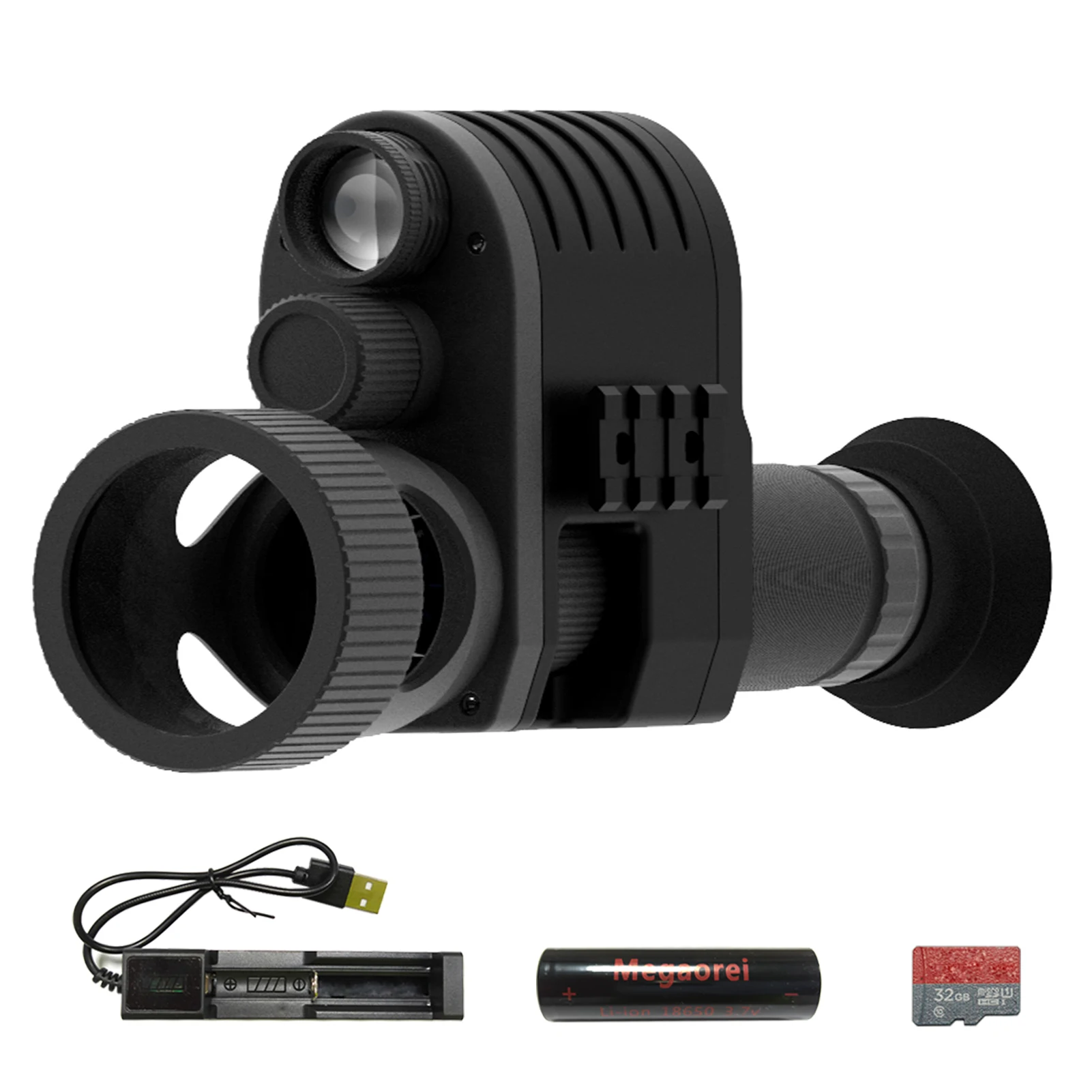 1080P Digital Infrared Night Vision Scope 850nm 4X Digital Zoom Night Vision Monocular for Outdoor Hunting Hiking