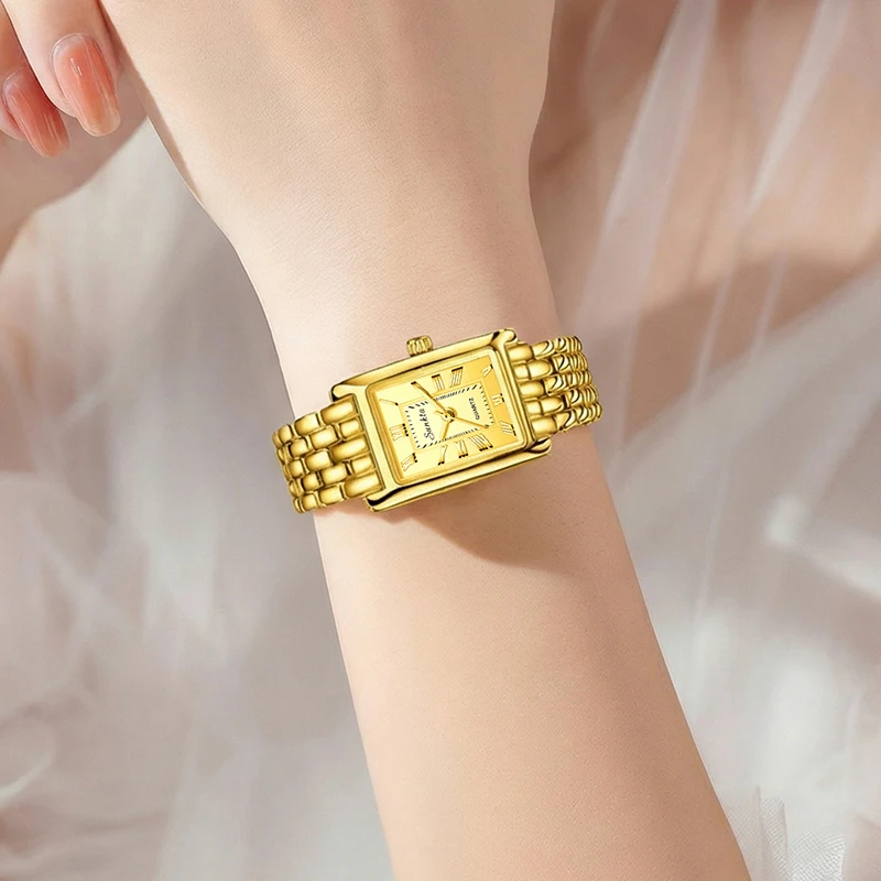 LIGE Fashion 2026 SUNKTA New Luxury Women Watches Elegant Quartz Wristwatches Casual Waterproof Steel Watches Ladies Gifts Reloj