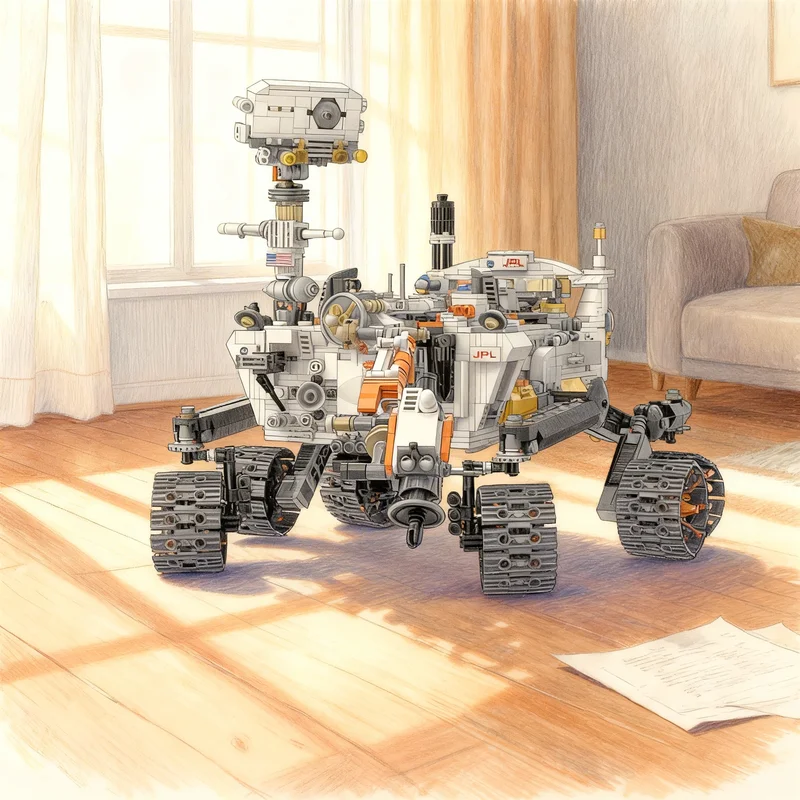 

2953pcs MOC NASA Perseverance Mars Rover Space Model Building Blocks DIY Gift Creative Collectible Display Decor Premium Adult