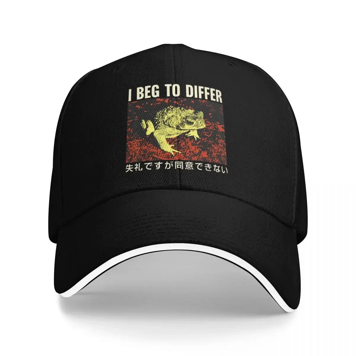 New I Beg To Differ Frog Funny Japanese  Gifts Baseball Caps Activities Snapback Hat Unisex Hats