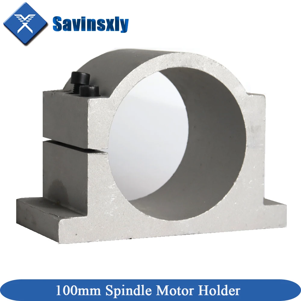 100mm Cast Aluminum CNC Spindle Motor Holder Mount 100MM CNC Spindle Fixture Mounting Bracket Clamp For Water Cooled Spindle.