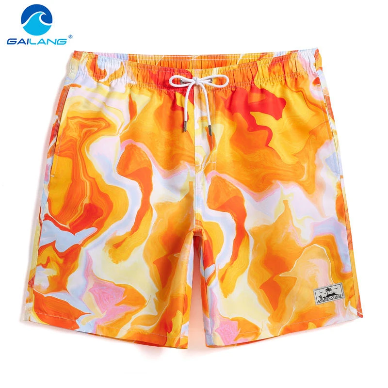 Gailang Brand Mens Casual Quick Drying Boardshorts Swim Shorts Beach Wear Board Short Swimsuits Men Swimwear Man Jogger Trunks