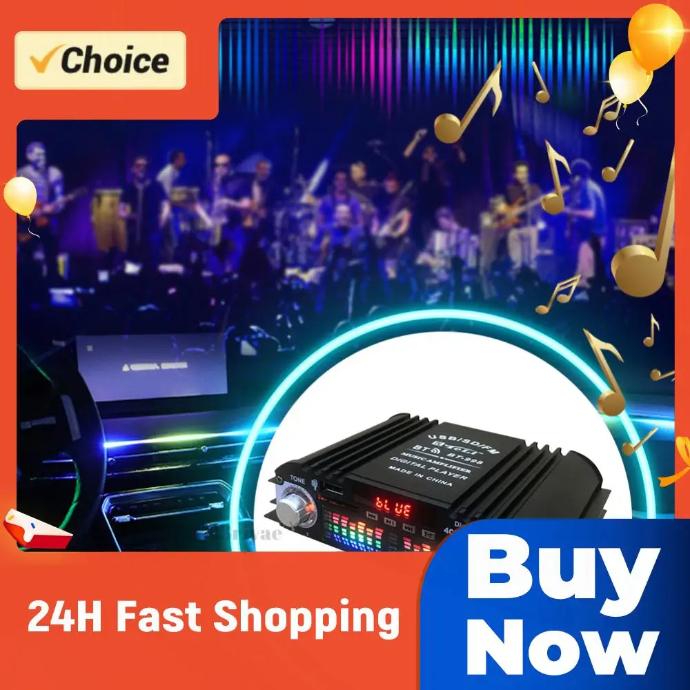 

1600W Peak Power Karaoke Player Remote Control Bluetooth-Compatible Home Car Power Amplifier FM USB Mini HIFI Digital Stereo Amp