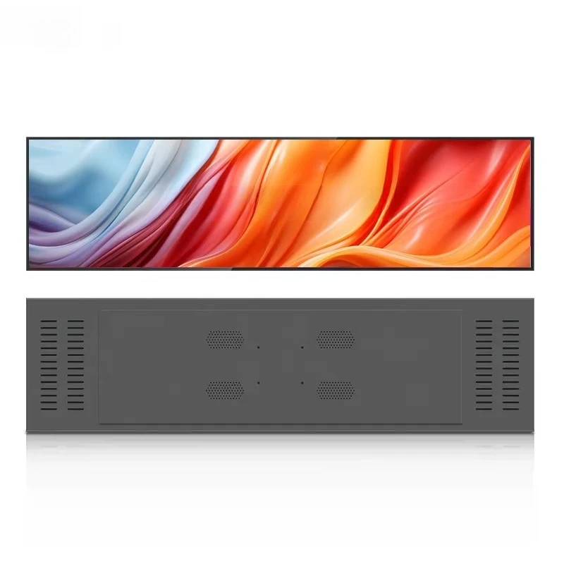 

16.4 23.1 28 37 46.6 Inch Wall Mounted Strip Display Indoor Stretched Bar Wide Lcd Advertising Screen