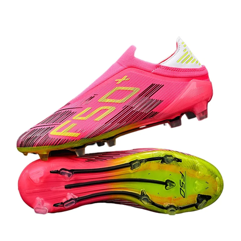 Professional Men's Indoor Flat Bottomed Football Shoes Adult Durable Comfortable Training Shoes Teenagers Non Slip Soccer Shoes